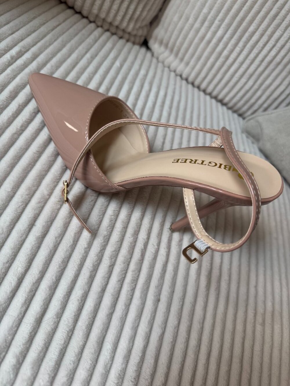 Perfect Wedding Heels Patent Leather Nude Pumps